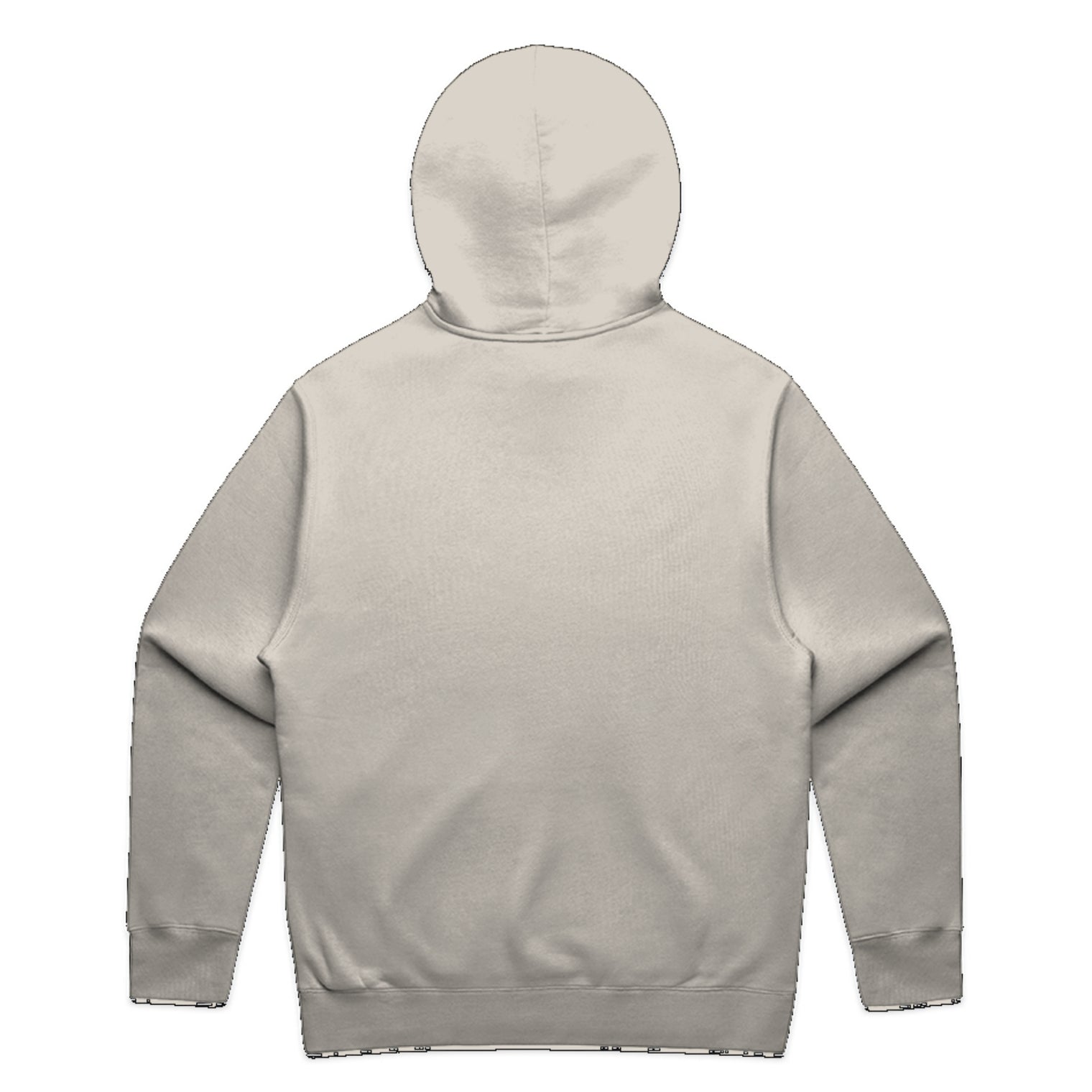 Men’s relax hood in bone with crown embroidery (back)