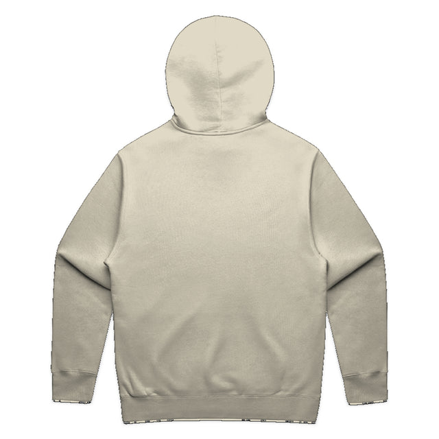 Men’s relax hood in butter with crown embroidery (back)