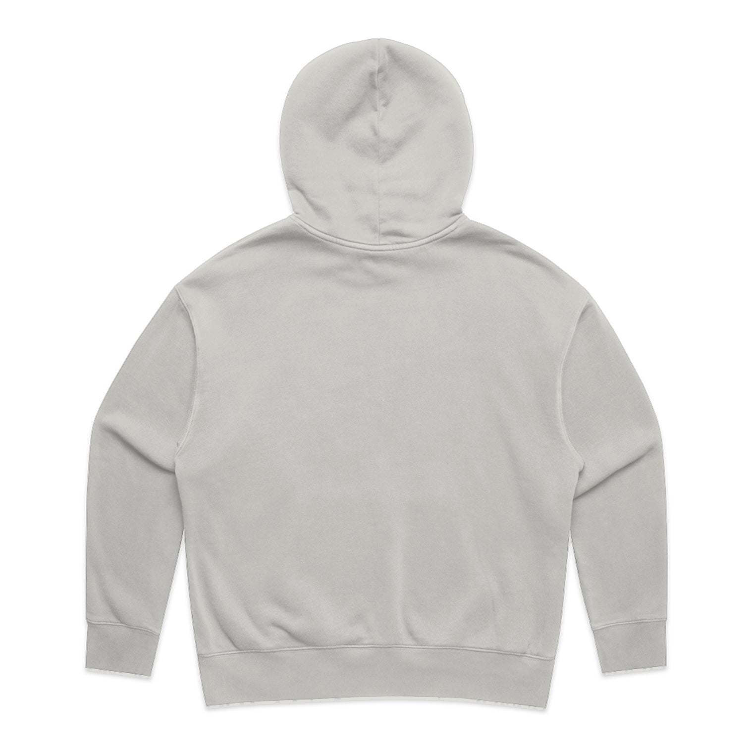 Womens Relax Faded Hood in faded bone with crown embroidery (back)