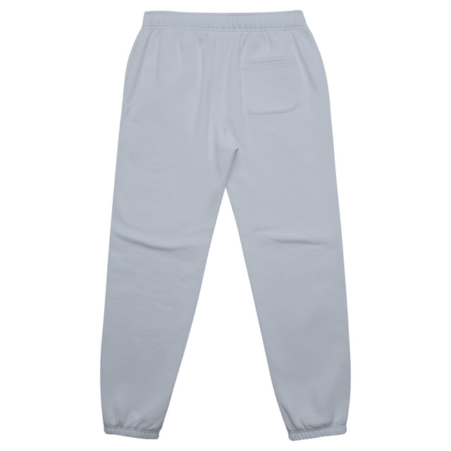 Women's relax track pants in powder with crown embroidery – back view