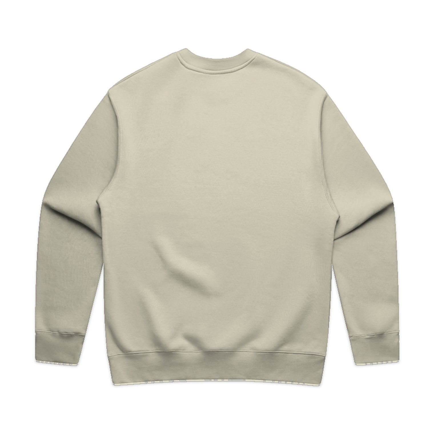 Men’s relax crew in butter with crown embroidery (back)