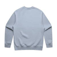 Men’s relax crew in powder with crown embroidery (back)