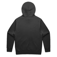 Men’s relax hood in black with crown embroidery (back)