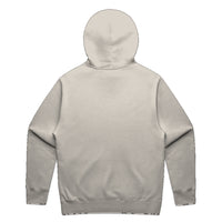 Men’s relax hood in bone with crown embroidery (back)