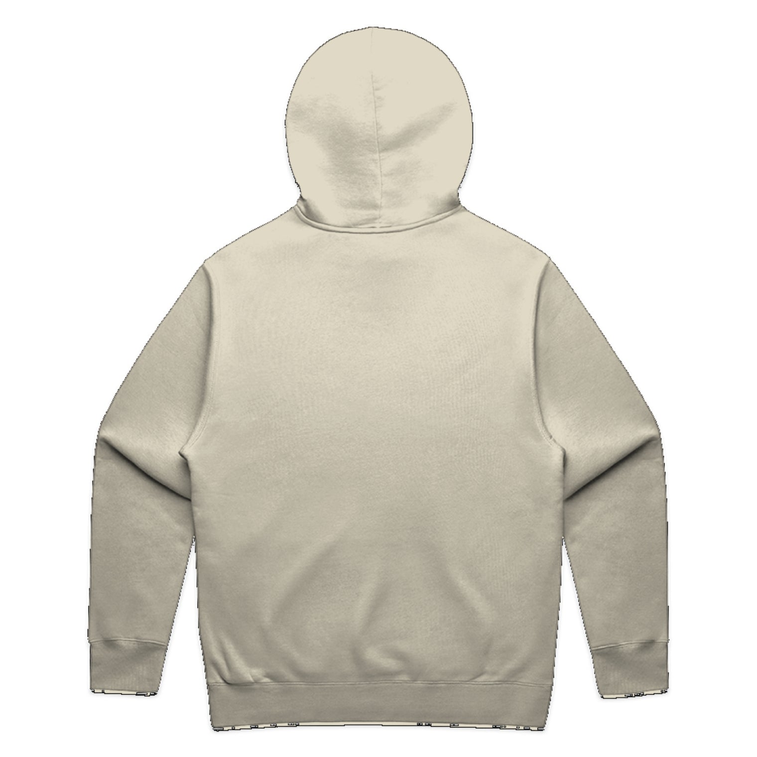 Men’s relax hood in butter with crown embroidery (back)