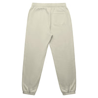 Mens relax track pants in butter with crown embroidery (back)