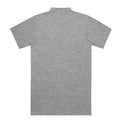 Unisex Chad Polo in Athletic Heather, back view.