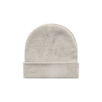 unisex cuff beanie in ecru – back view