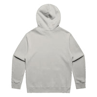 Unisex Fraĝffiti Relax Faded Hoodie in Faded Bone – Back View – Featuring Fraĝffiti Crown Embroidery