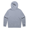 Unisex Fraĝffiti Relax Faded Hoodie in Faded Powder – Back View – Featuring Fraĝffiti Crown Embroidery