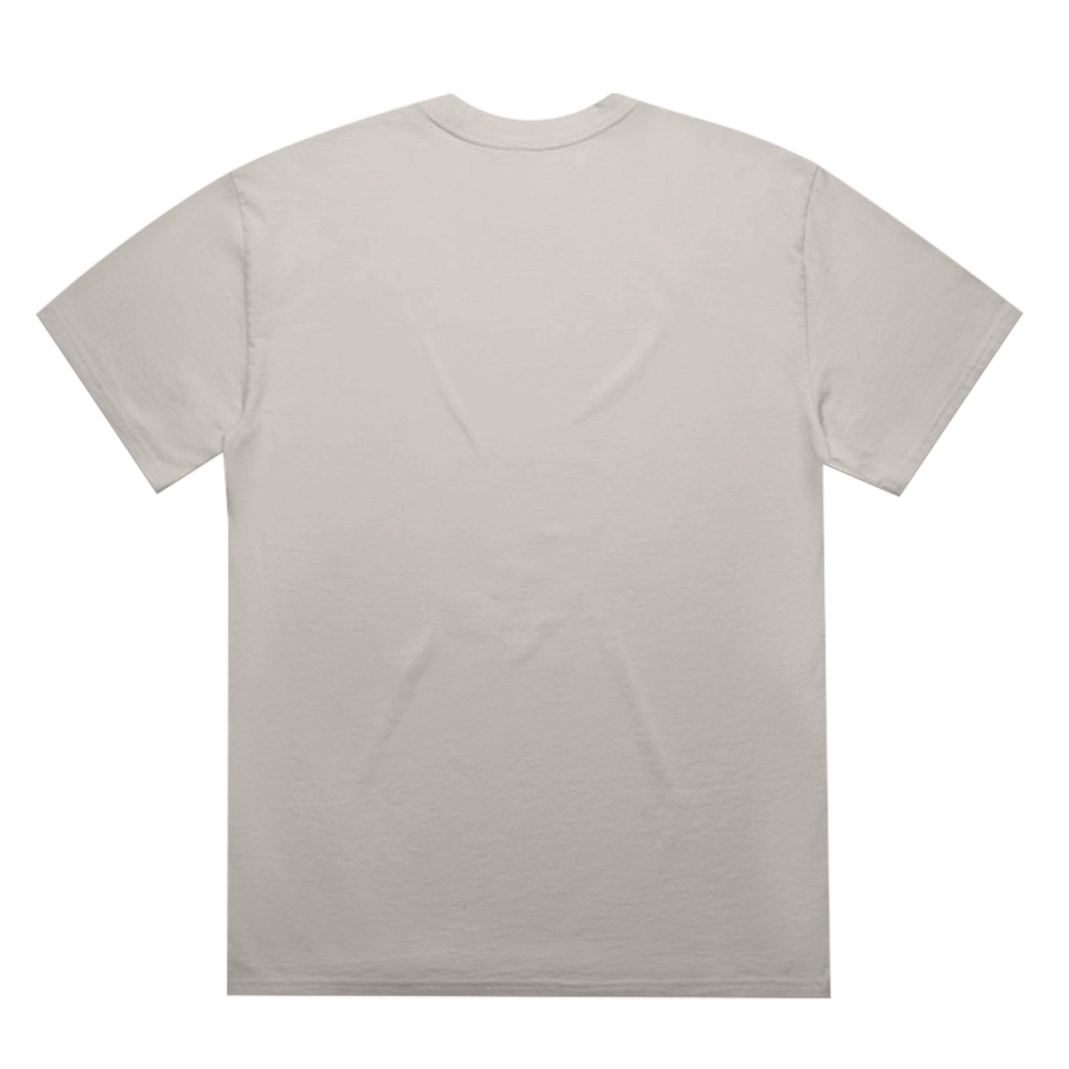 Unisex Heavy Faded Minus Tee in Faded Bone, back view