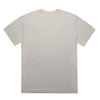 Unisex Heavy Faded Minus Tee in Faded Bone, back view