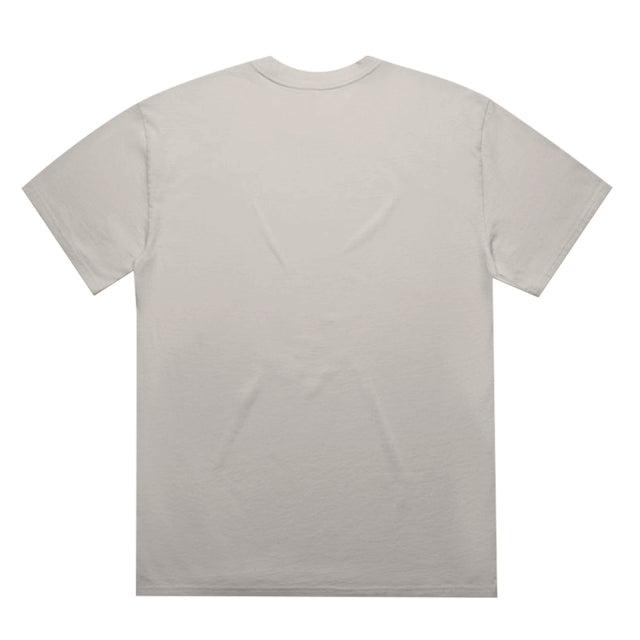 Unisex Heavy Faded Minus Tee in Faded Bone, back view