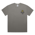 Unisex Heavy Faded Minus Tee in Faded Grey, front view with Fragffiti™ crown embroidery