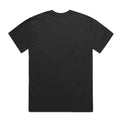 Unisex Heavy Faded Tee in Faded Black, back view with Fraĝffiti™ crown embroidery
