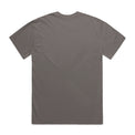 Unisex Heavy Faded Tee in Faded Grey, back view with Fraĝffiti™ crown embroidery
