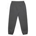 Unisex relax faded track pants in faded black with crown embroidery – back view