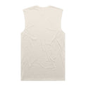 Unisex Staple Active Blend Tank in Ecru, back view