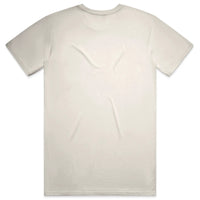 Unisex Classic T-shirt in Ecru with crown embroidery (back view)