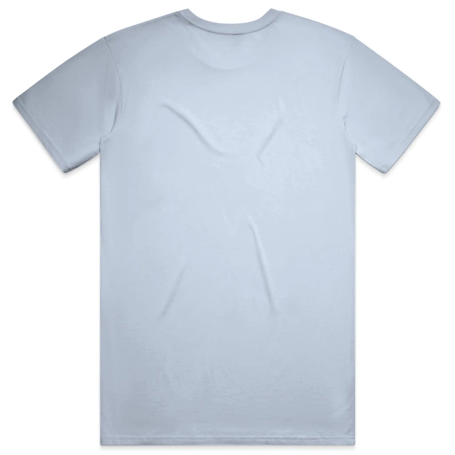 Unisex Classic T-shirt in Powder with crown embroidery (back view)