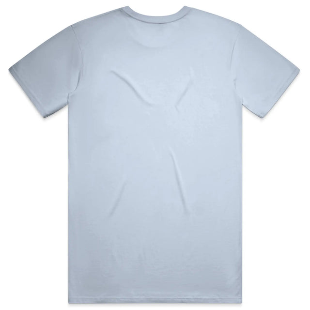 Unisex Classic T-shirt in Powder with crown embroidery (back view)