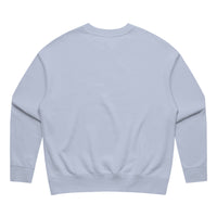 Womens Relax Crew in powder with crown embroidery (back)