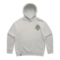  Womens Relax Faded Hood in faded bone with crown embroidery (front)
