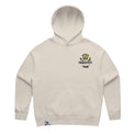 Womens Relax Hood in bone with crown embroidery (front)