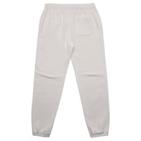 Women's relax track pants in bone with crown embroidery – back view