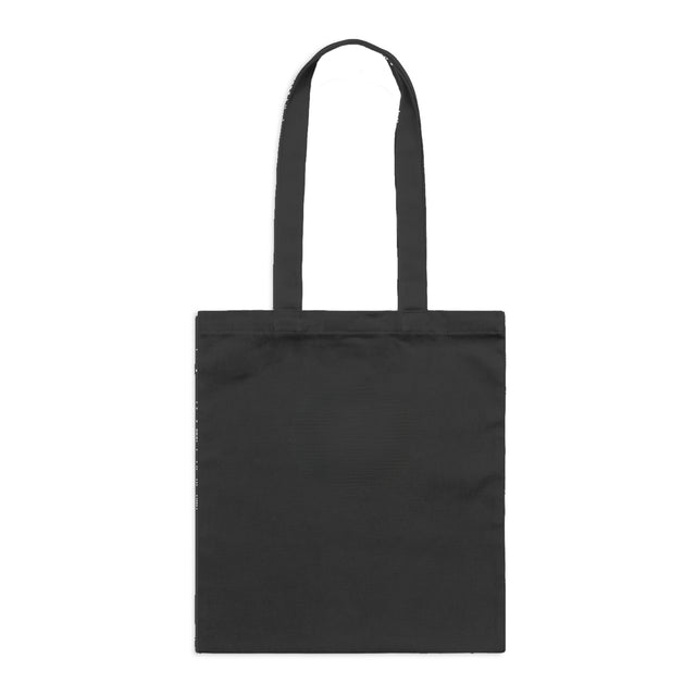 Fraĝffiti™ Parcel Tote in Black with plain back view