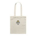 Fraĝffiti™ Parcel Tote in Cream with front-facing crown embroidery